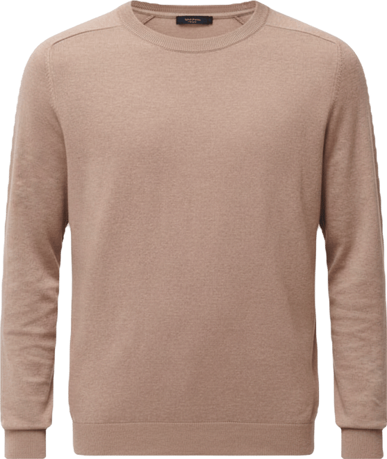 Men's Crewneck Cotton Silk Cashmere Blend Sweater