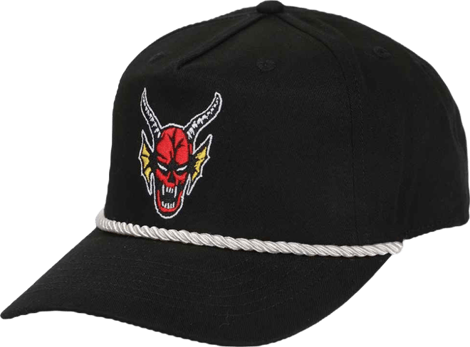 Men's Hellfire Club Demon Head Black Retro Grandpa Snapback Hat
