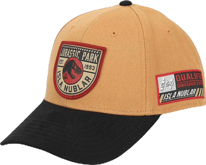 Men's Logo Woven Patch Tan Canvas B2 Ball Cap