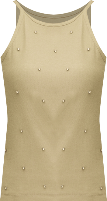 Women's Crystal Embellished Halter Tank Top, Macy's Exclusive