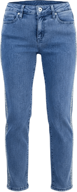Women's Embroidery High-Rise Straight Jeans, Macy's Exclusive
