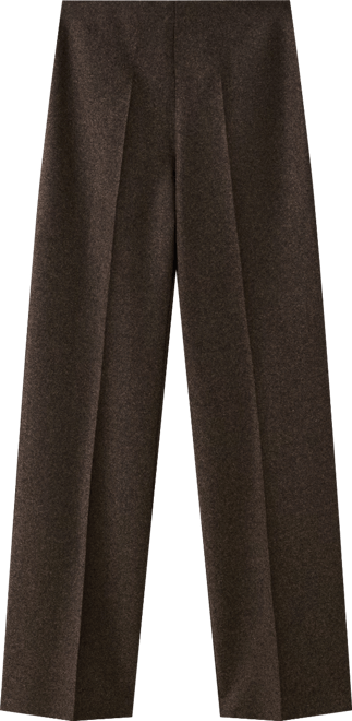 Women's Speckled Wool Trousers