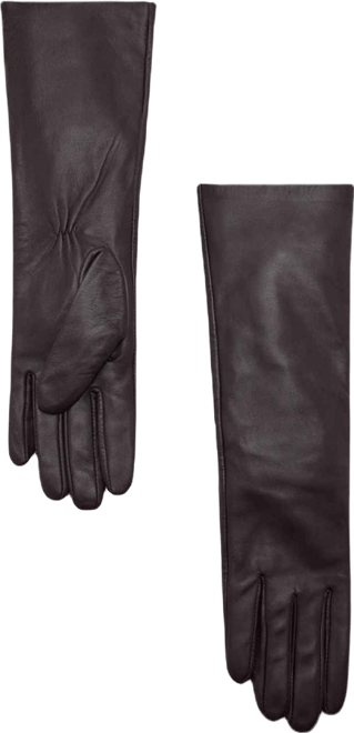Women's Leather Long Gloves