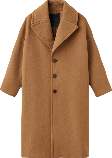 Women's Lapel Manteco Wool Coat