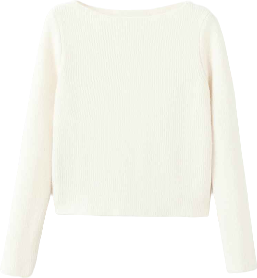 Women's Knitted Ribbed Sweater