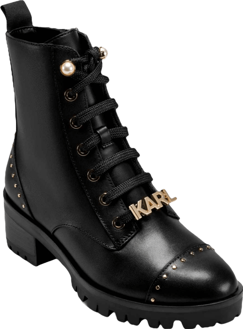 Prue Lace-Up Combat Booties