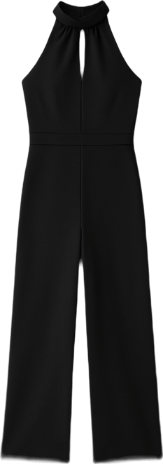 Women's Scuba Crepe Keyhole Jumpsuit