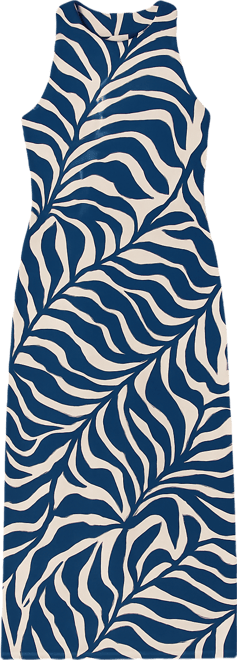 Women's Sleeveless Printed Midi Dress