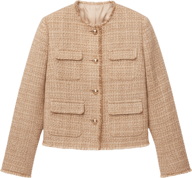 Women's Frayed Ends Tweed Jacket