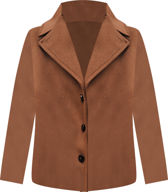 Women's Lapel Manteco Wool Coat