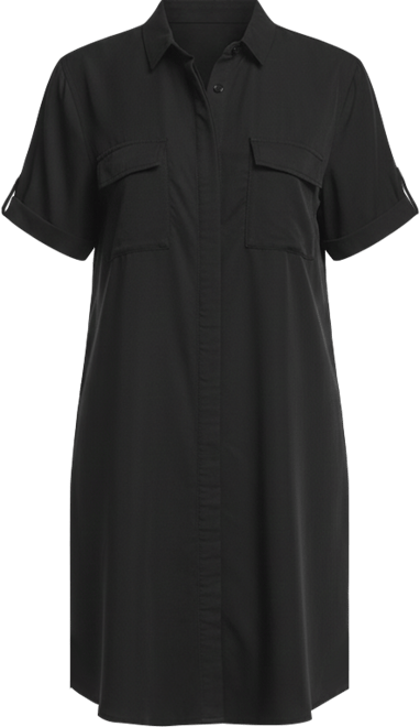 Women's Button Front Linen Shirtdress