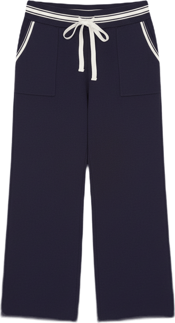 Petite Wide Leg Cropped Lounge Pant