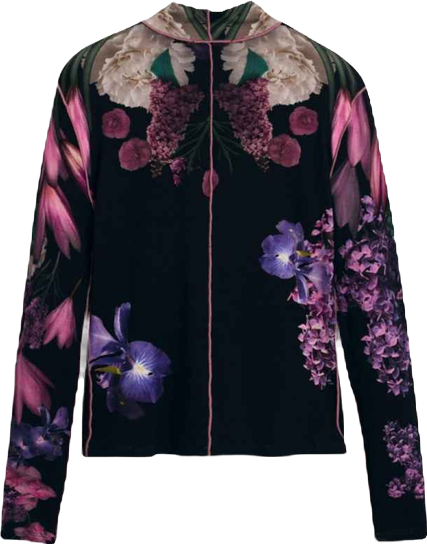 Women's Mirror flowers T-shirt