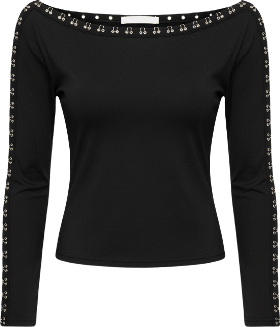 Women's Zaina Hook & Eye Boat Neck Top