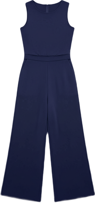 Women's Sleeveless Wide-Leg Jumpsuit