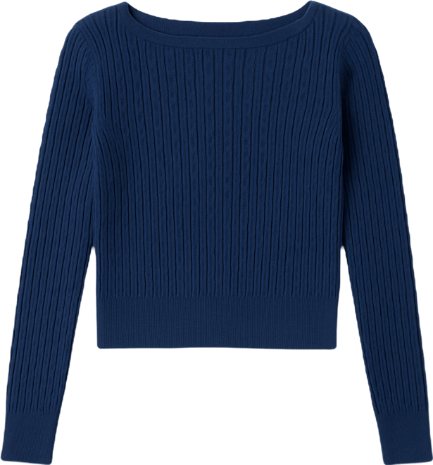 Women's Larah Boat Neck Cable Knit Sweater