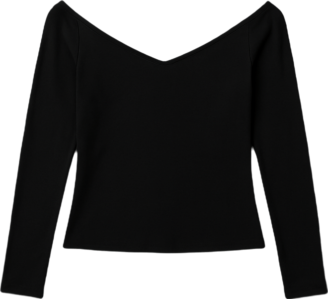 Women's Nattie Off Shoulder V Neck Top