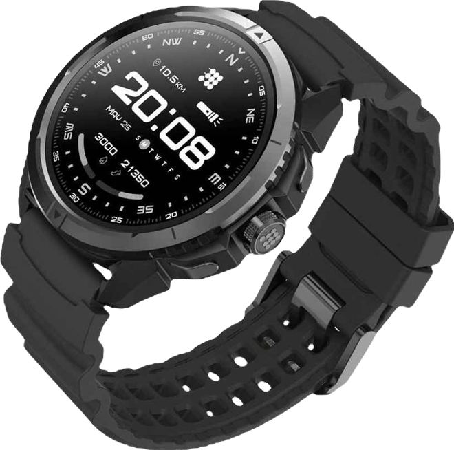Terra Rugged Smartwatch with Dual-Band Gps (L1+L5), 1.48 Amoled
