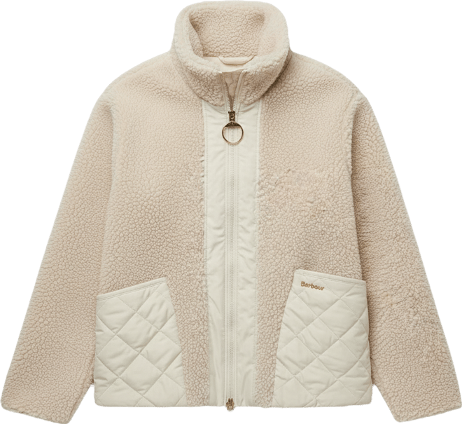 Women's Contrast Front Panels Long Sleeve Jacket