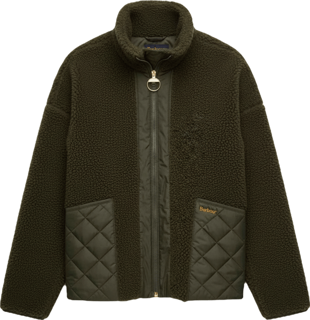 Women's Contrast Front Panels Long Sleeve Jacket