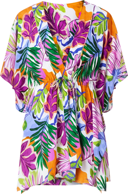 Women's Printed Tie Front Kaftan