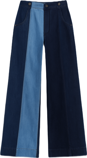 Women's Wide Leg jeans with panels