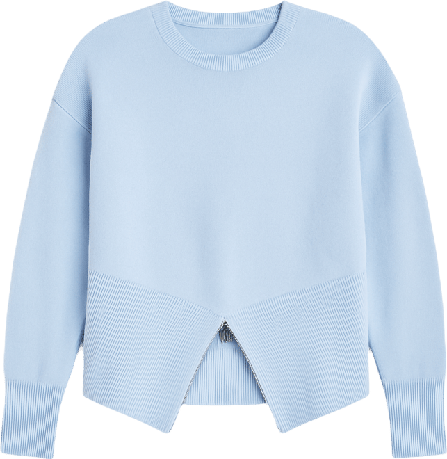 Women's Zipper Hem Sweater