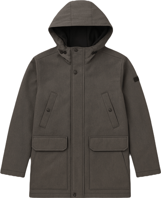 Men's Hooded Softshell Anorak Jacket
