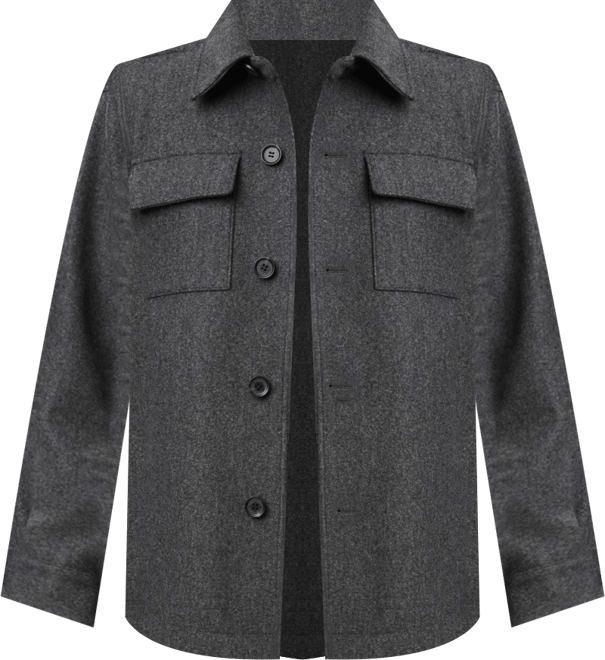 Men's Single Breasted Shirt Jacket