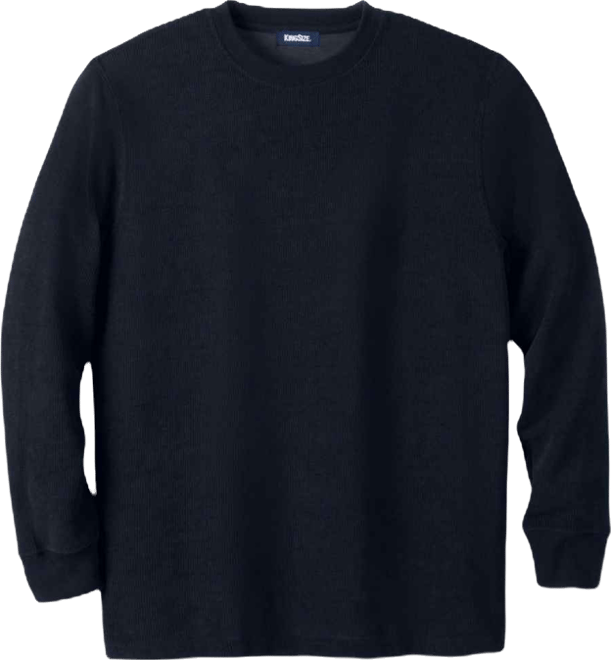 Big & Tall Soft Waffle Crewneck Sweaters