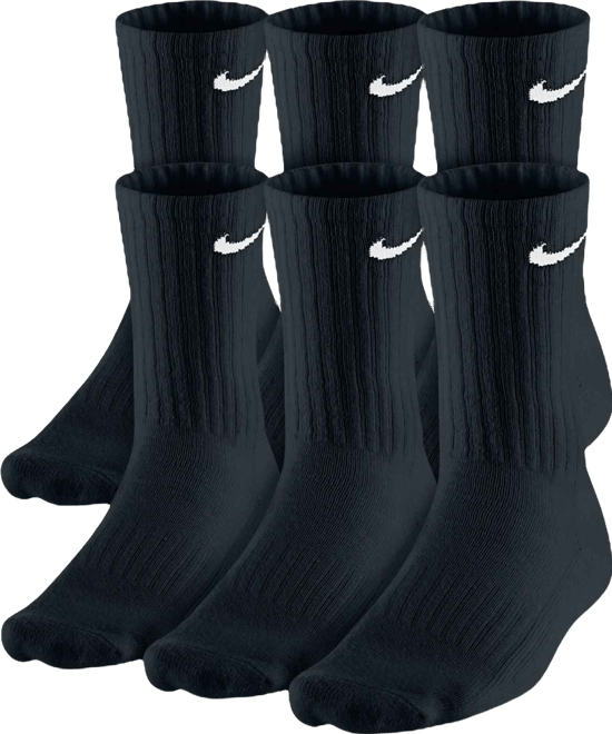 Men's Cotton Crew Socks 6-Pack