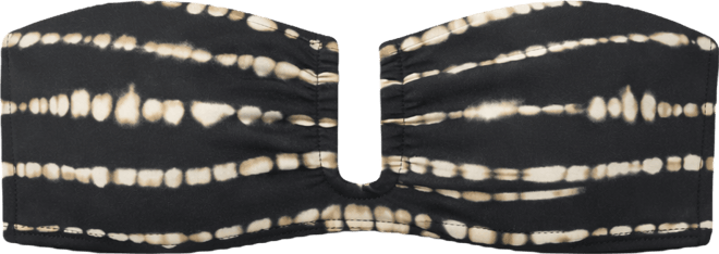 Women's Shirred U-Wire Bandeau Bikini Top