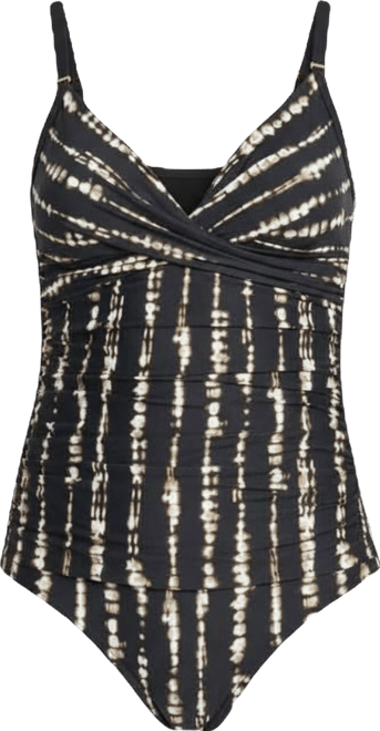 Women's Crossover Ruched One-Piece Swimsuit