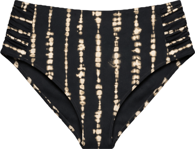 Women's High-Waist Side-Shirred Bikini Bottoms