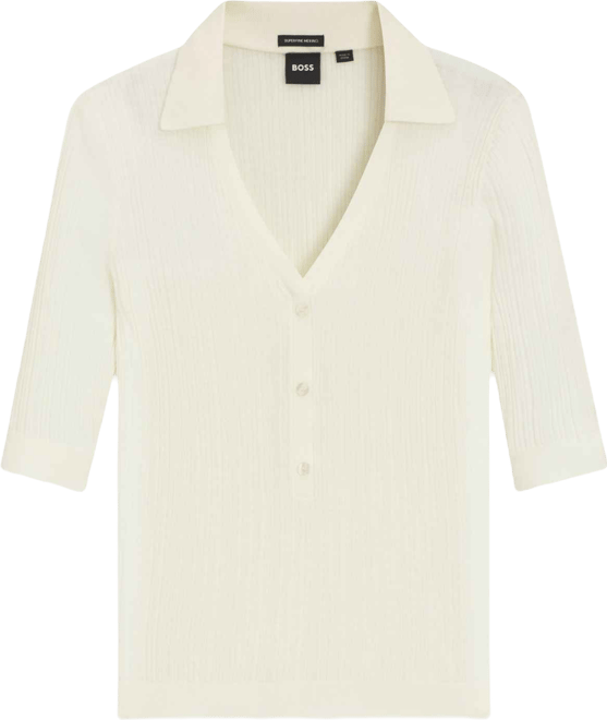 Boss by  Women's Knit Collared Sweater