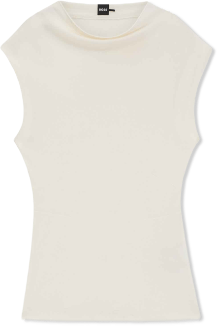 Boss by  Women's High-Neck Matte Fabric Top