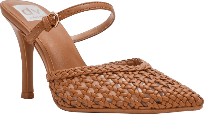 Women's Geanie Woven Two-Piece Pointed Toe Heeled Pumps