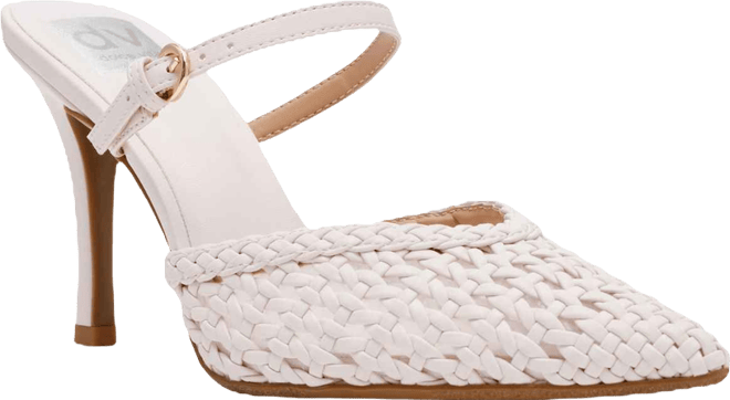 Women's Geanie Woven Two-Piece Pointed Toe Heeled Pumps