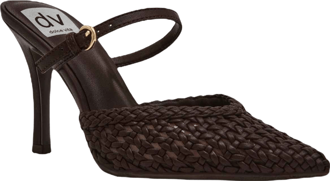 Women's Geanie Woven Two-Piece Pointed Toe Heeled Pumps