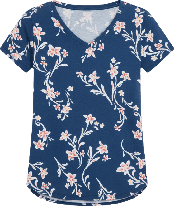. Women's Printed Short-Sleeve V-Neck T-Shirt, Macy's Exclusive