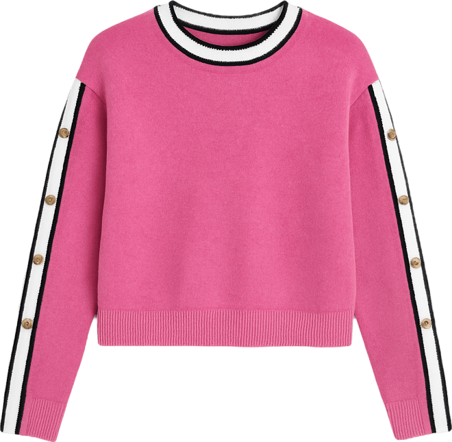 Women's Contrast Trim Pull-On Sweater