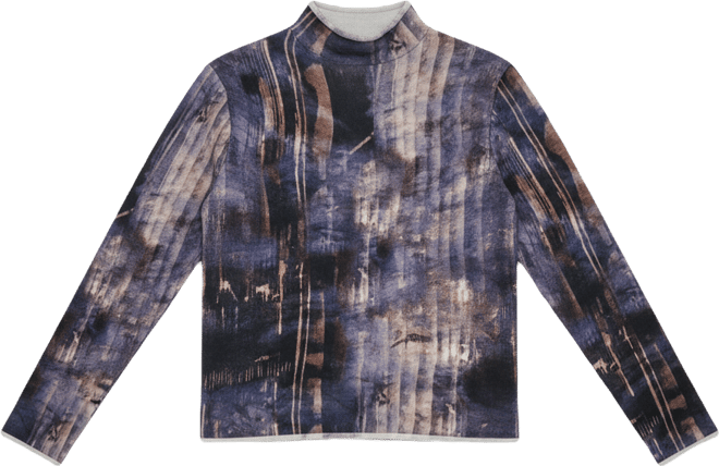 Women's Printed Long Sleeve Sweater