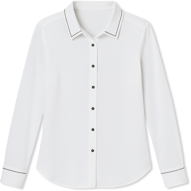 Women's Decorated Button-Down Top