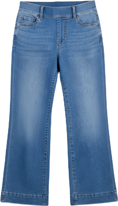 Petite Pull-On Shaping High-Rise Wide-Leg Jeans, Macy's Exclusive