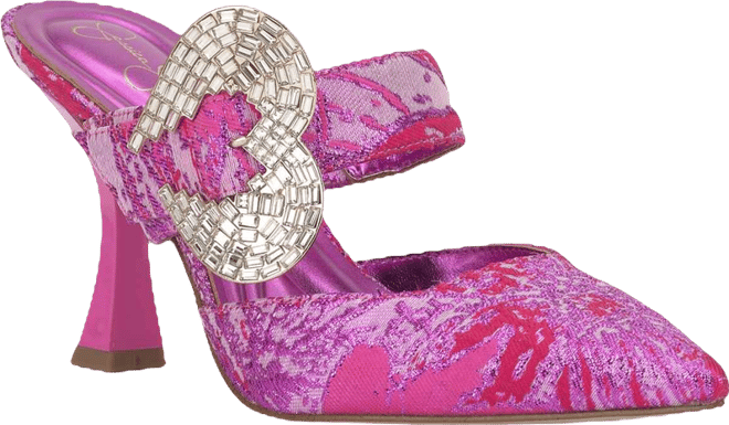 Women's Favica Heart Buckle Stiletto Pumps