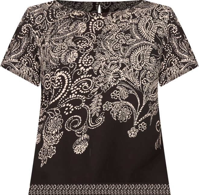 Women's Printed Short-Sleeve Top