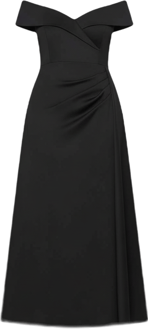 Plus Size Off The Shoulder Long Dress