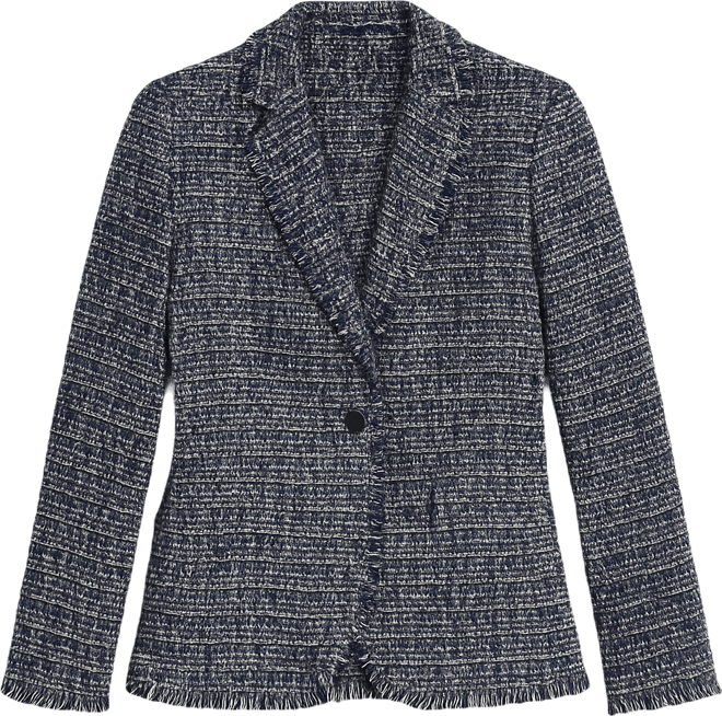 Women's Fringe Button Closure Jacket