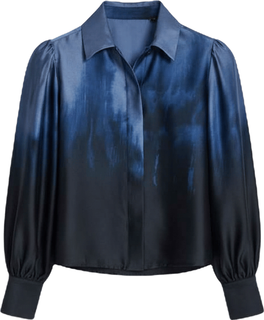 Women's Balloon-Sleeve Blouse