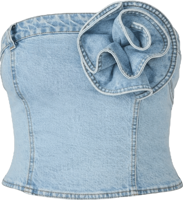 Women's Rosette Bustier Sleeveless Top